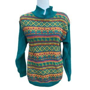 Vintage 80's 90's Fair Isle Sweater S